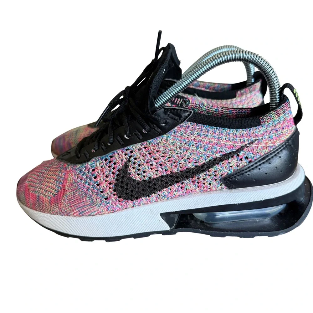 Nike Air Max Flyknit Racer Multi-Color DM9073-300 Womens 6.5 Running Shoes